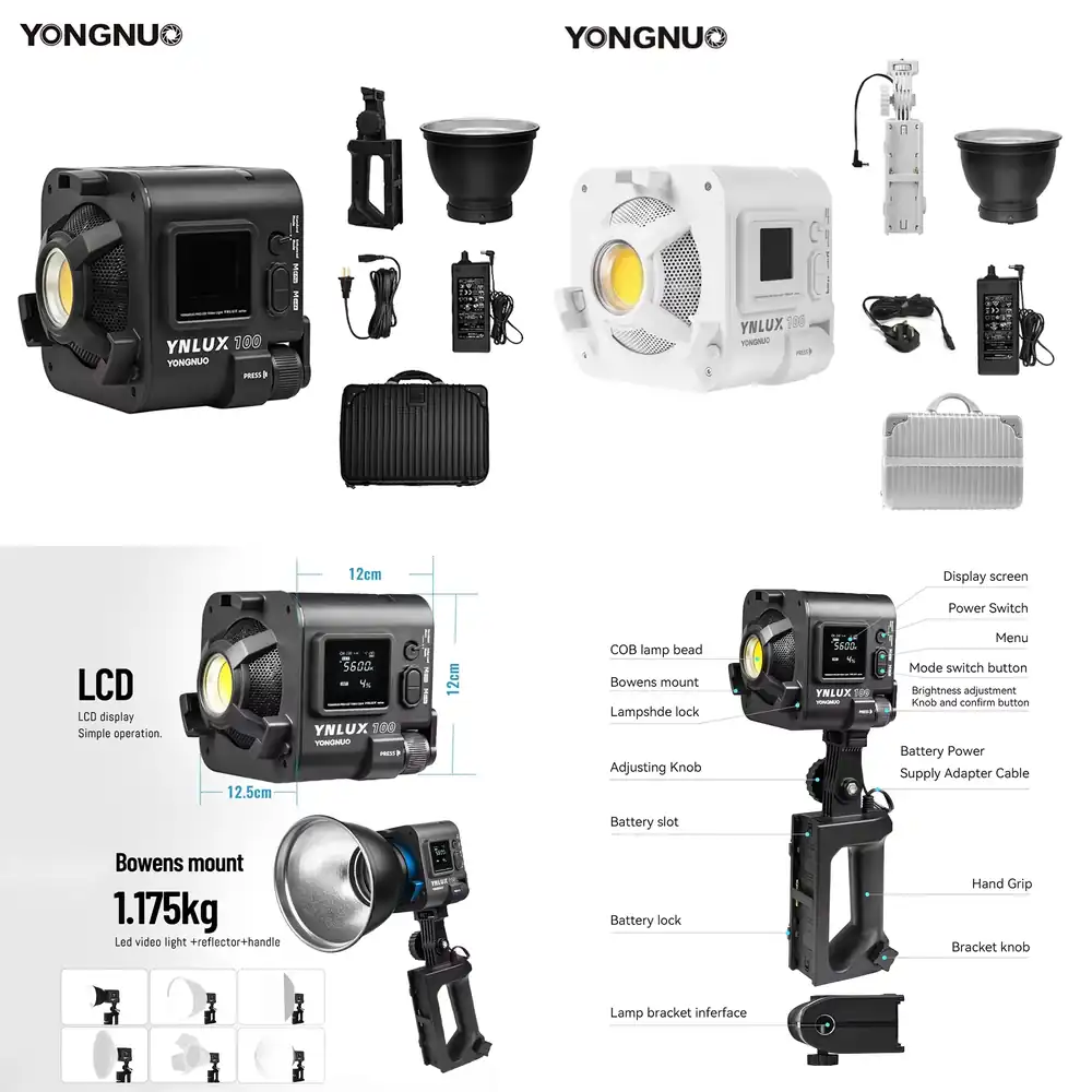 Photography With Lighting - YONGNUO YNLUX100 100W 3200K-5600K Luz de