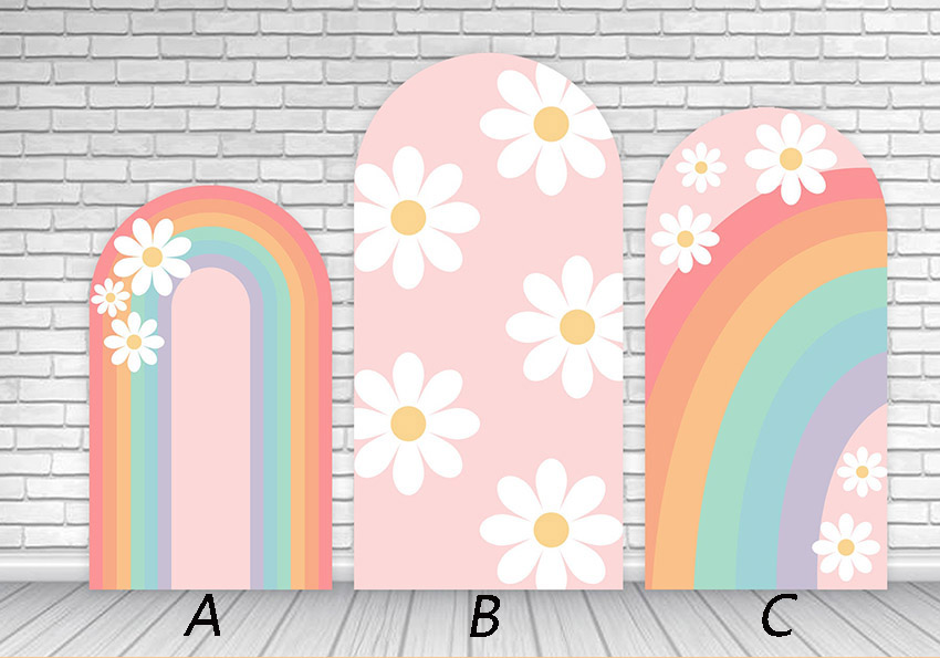 Photography Lighting Backdrop - Mehofond personalizado 2 lados groovy margarida