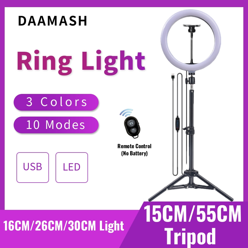 Photography Lighting Circle - Anel de iluminação led para selfie,