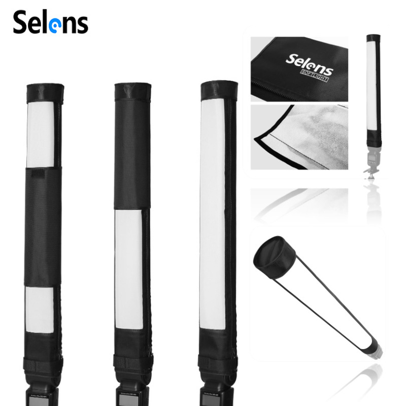 Softbox Portable Strip - Selens-Portátil Hot Shoe Flash Faixa Difusor,