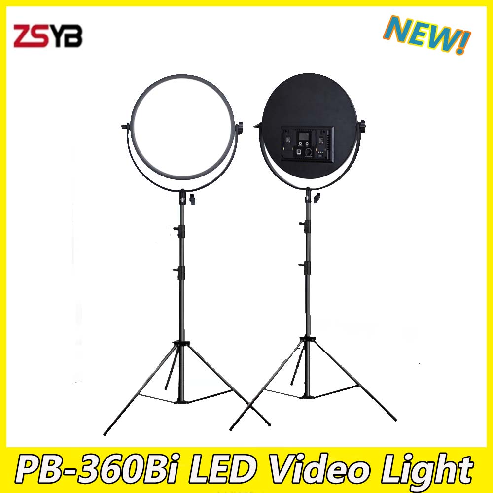 Photography Lighting For Indoor - ZSYB-PB-360Bi LED Video Light, Live Fill