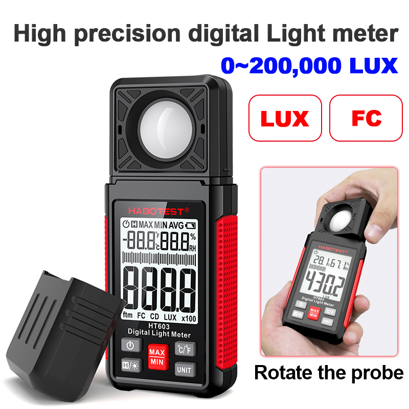 Photography Lighting For Indoor - Medidor de Lux Digital HT603 0~200.000