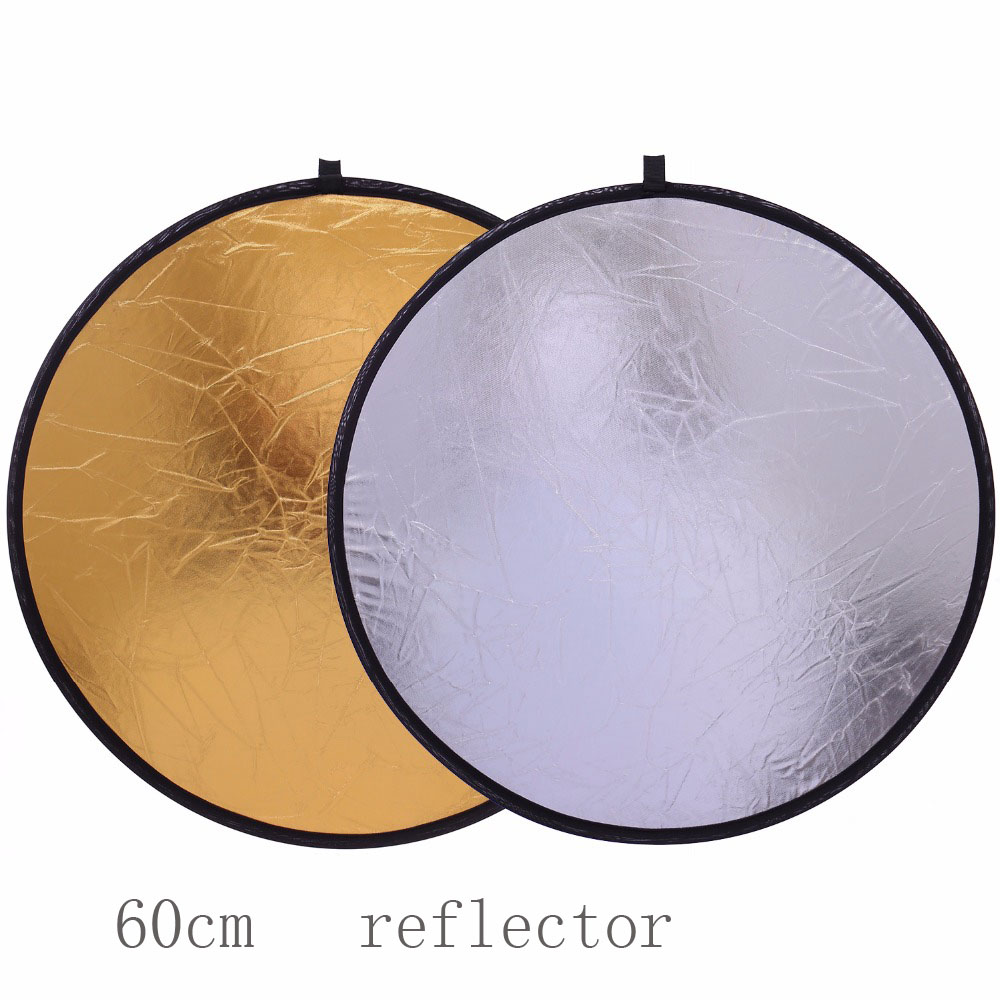 Reflector Disc Silver - 60cm 2in1 handhold multi dobrável portátil