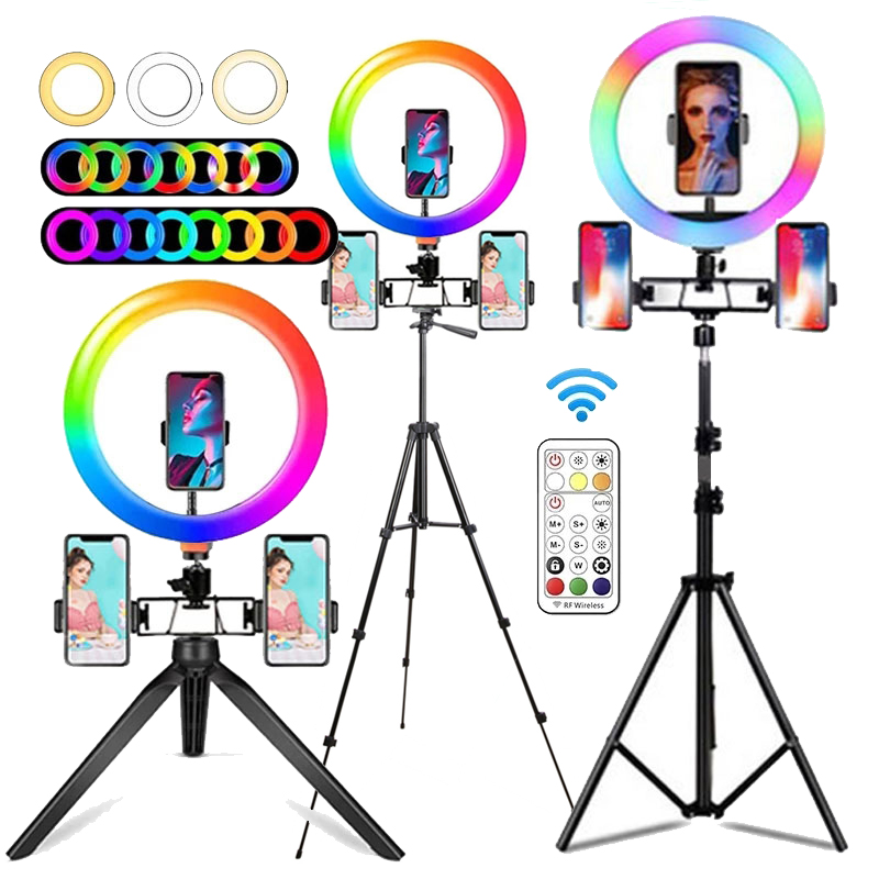 Photography Lighting Circle - Anel de Luz RGB de 10