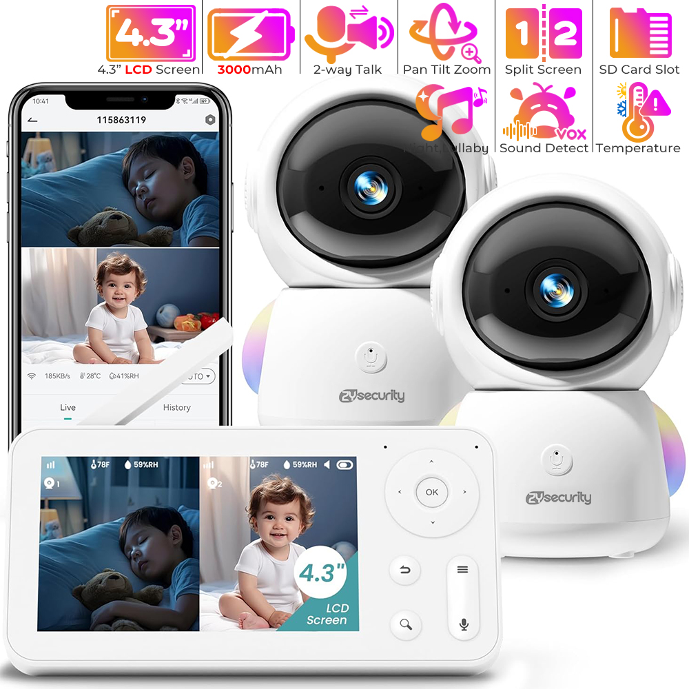 Photography Lighting Styles - Monitor de bebê 2K com 2