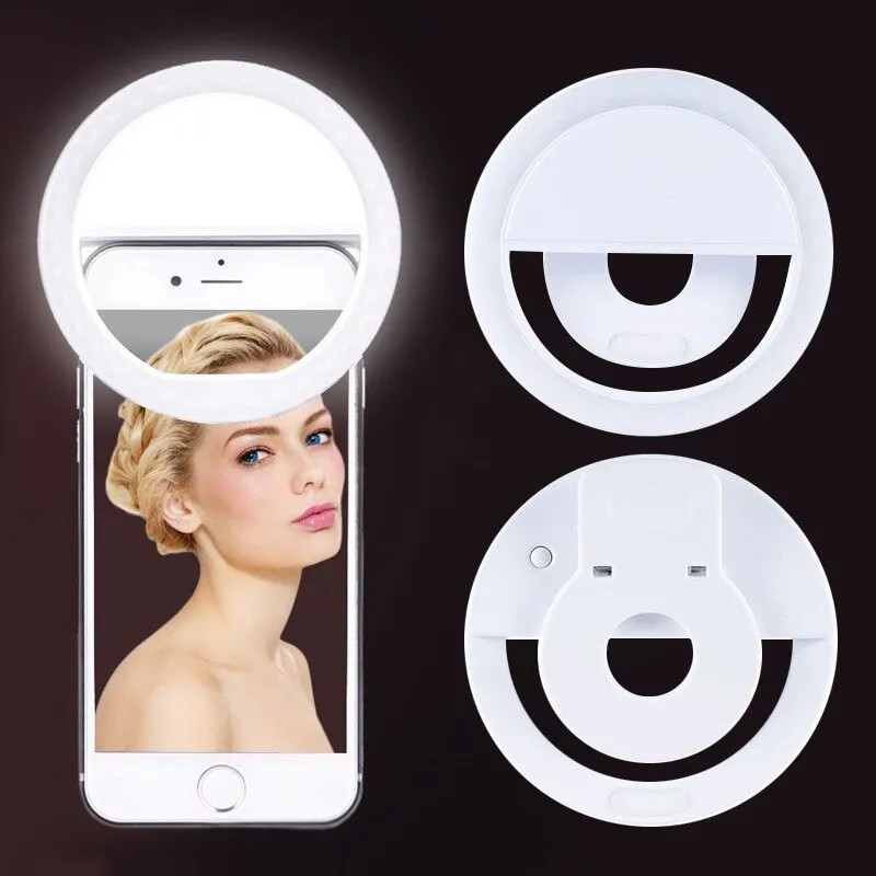 USB recarregável LED Selfie Ri - Photography Lighting Products avaliação e preço