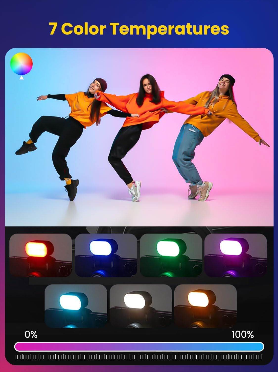 Aochuan mini rgb luz de preenc - Photography Lighting Styles avaliação e preço