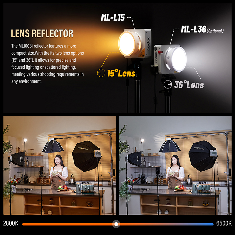 Godox ML100Bi/ML100R Bi-Color  - Photography Lighting Styles avaliação e preço