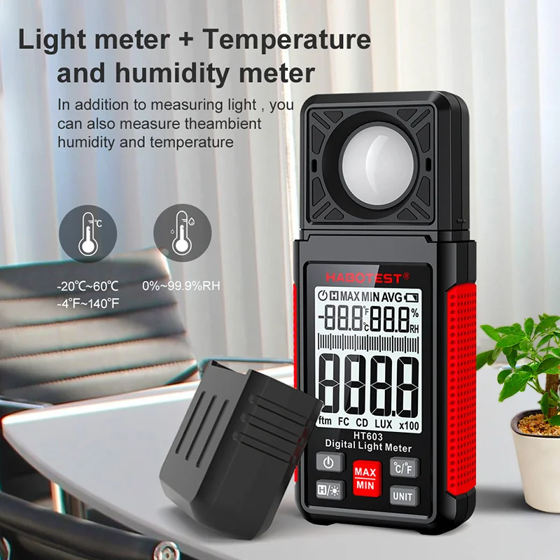 Medidor de Lux Digital HT603 0 - Photography Lighting For Indoor avaliação e preço