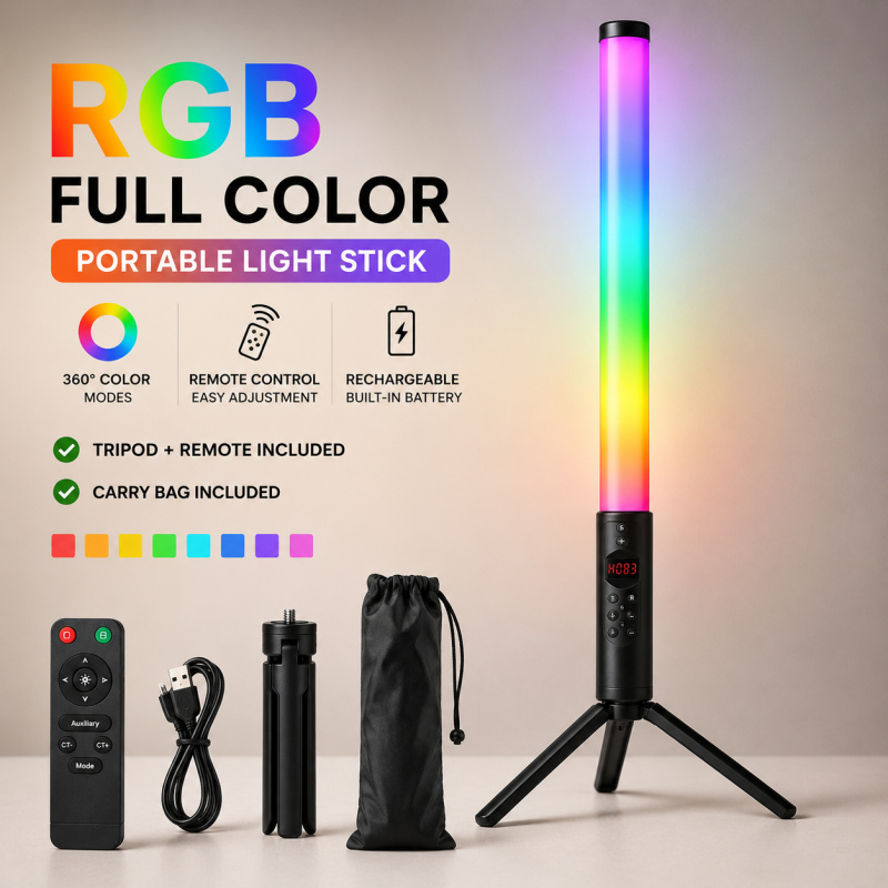 Lanterna de Vídeo RGB Portátil - Photography Lighting For Indoor avaliação e preço
