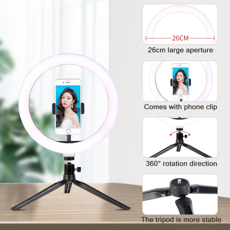 26cm 10 polegada led anel self - Photography Lighting Circle avaliação e preço