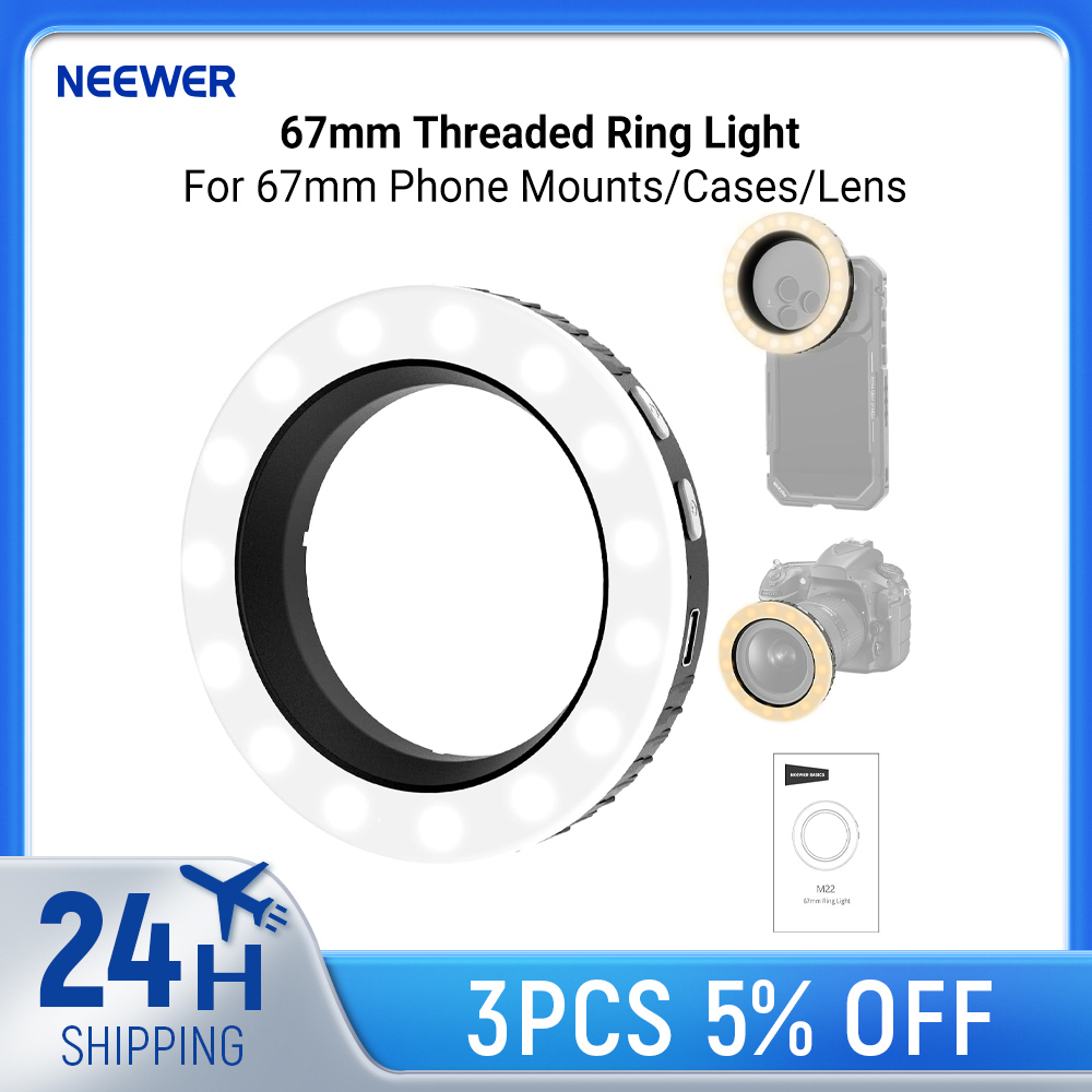 Anel de Luz LED Bicolor Recarr - Photography Lighting Circle avaliação e preço
