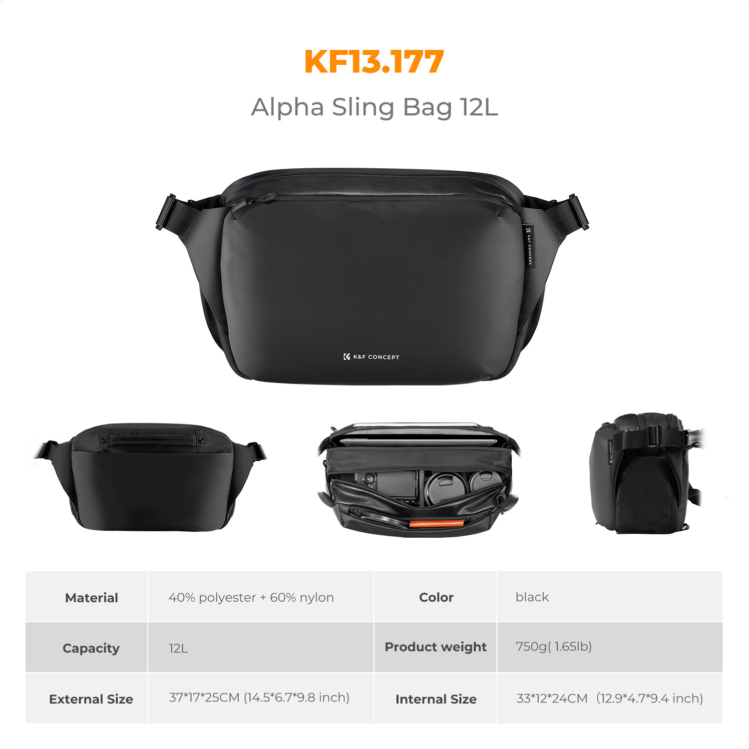 Bolsa de ombro para câmera K&F - Photography Lighting Bag avaliação e preço