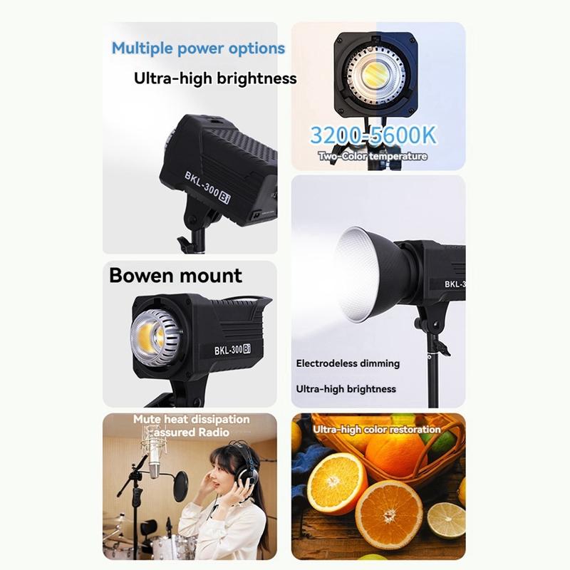 Luz de Vídeo Bi LED de 300W, I - Photography With Lighting avaliação e preço